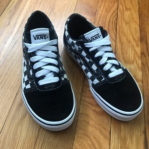 Vans Youth Ward Checkered Lace-Up Sneakers
